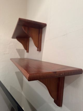 Estanterías de madera para pared