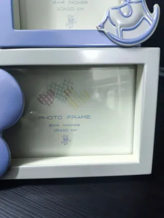 Marco multifoto azul