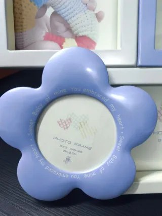 Marco multifoto azul