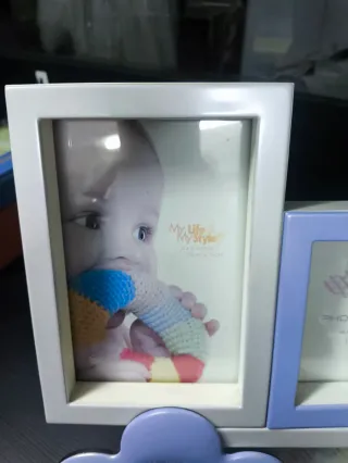 Marco multifoto azul