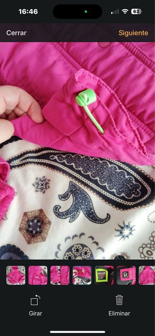 Chaqueta Hollister rosa con capucha mujer/niña