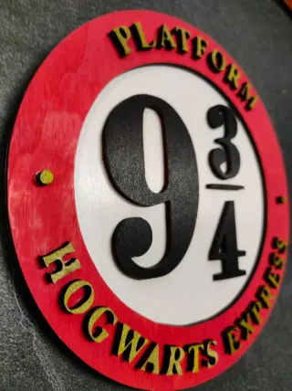 Targhetta Binario 9 3/4 Harry Potter