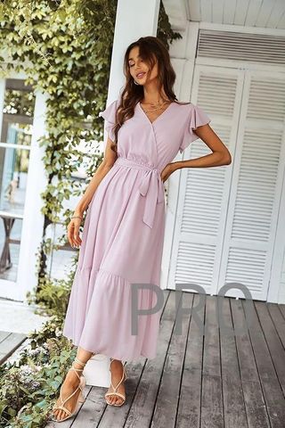 Vestido Bohemio de Verano con Cuello en V Talla M