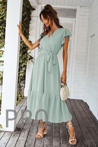 Vestido de Verano Bohemio Cuello V Talla M