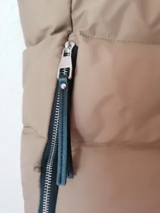 Bolso Acolchado Marrón con Cremalleras