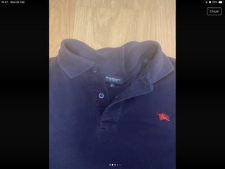 Polo Burberry Blu