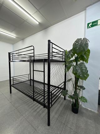 Litera nueva 90x190 cm negra