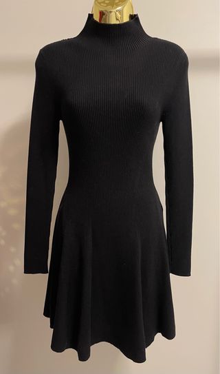 Vestido de malha preto