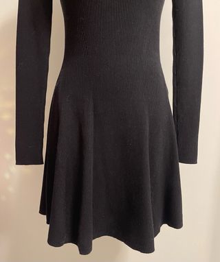 Vestido de malha preto