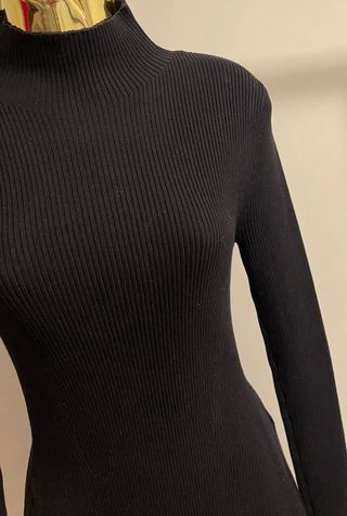 Vestido de malha preto