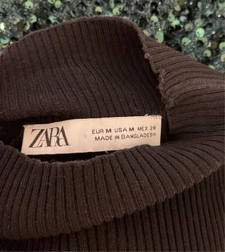 Vestido de malha preto