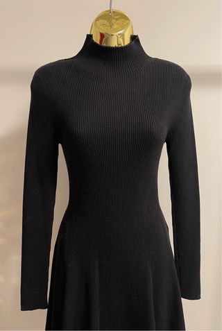 Vestido de malha preto