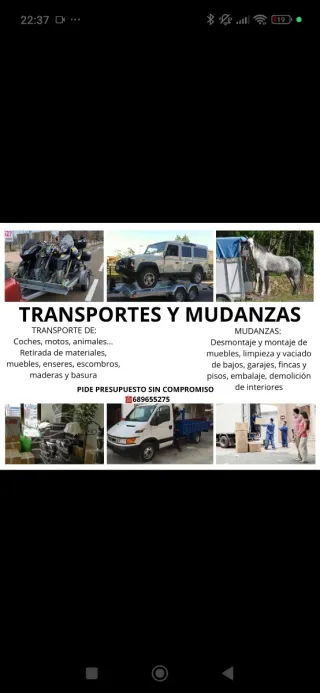 Trasportes y mudanzas
