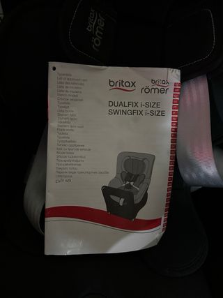 Silla Coche Britax Römer Dualfix i-size negra