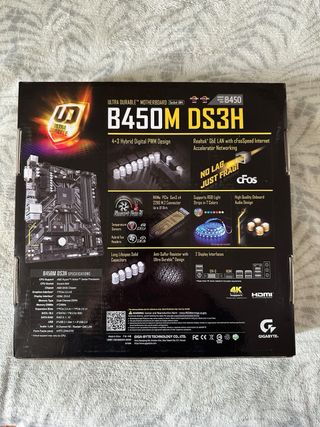 Placa Base Gigabyte B450M DS3H Socket AM4
