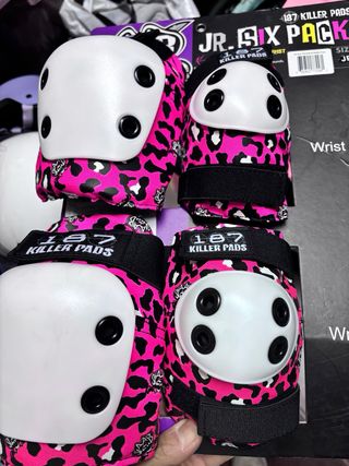 Patines rosas ajustables para niña