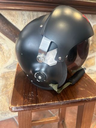 Casco Moto Piloto Rojo Estrella