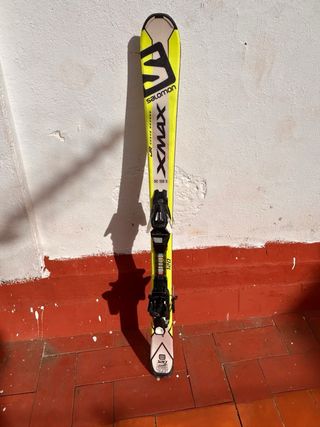 Esquís Salomon X-Max JR 120cm con Botas y Bastones