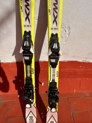 Esquís Salomon X-Max JR 120cm con Botas y Bastones