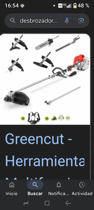 Desbrozadora Greencut 45cc