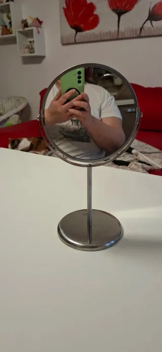 Specchio da tavolo argento