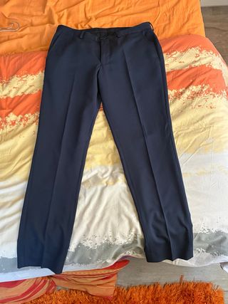 Pantaloni eleganti Jack & Jones blu navy