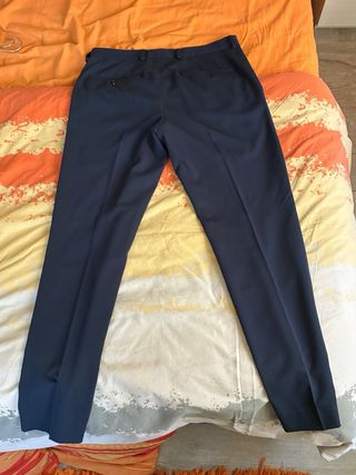 Pantaloni eleganti Jack & Jones blu navy