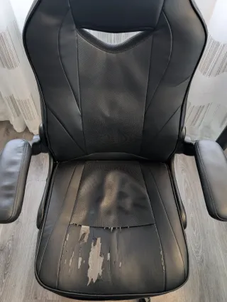 Silla de oficina SONGMICS negra