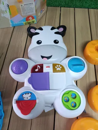 Cebra parlanchina primeros pasos, andador correpas