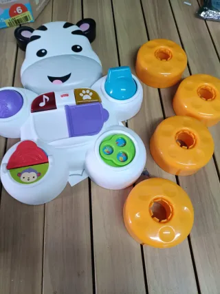 Cebra parlanchina primeros pasos, andador correpas