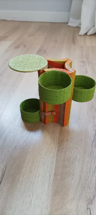 Porta joyas tejido rayas