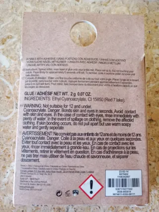 Uñas postizas navideñas (20 unidades)