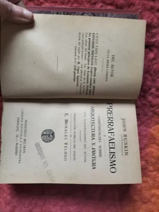 Prerrafaelismo y conferencias sobre arquitectura y