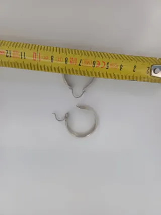 Pendientes aro plata vintage