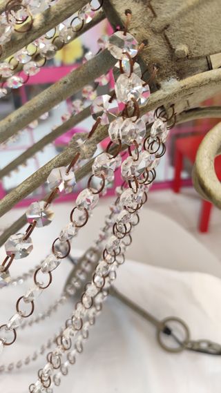 Lámpara de araña de cristal estilo Bridgerton