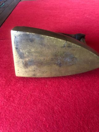 Plancha antigua bronce bicentenaria casa pudiente.