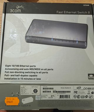 Switch Ethernet 3Com Fast 8 porte