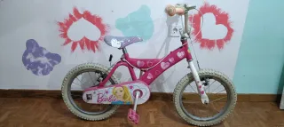 Bicicleta Barbie 16 Rosa-Bianco per Bambina