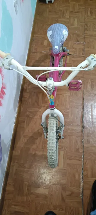 Bicicleta Barbie 16 Rosa-Bianco per Bambina