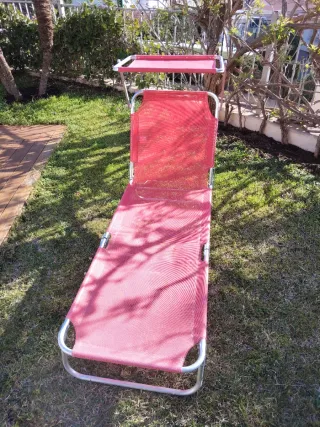 Tumbona de playa plegable