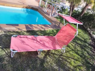 Tumbona de playa plegable