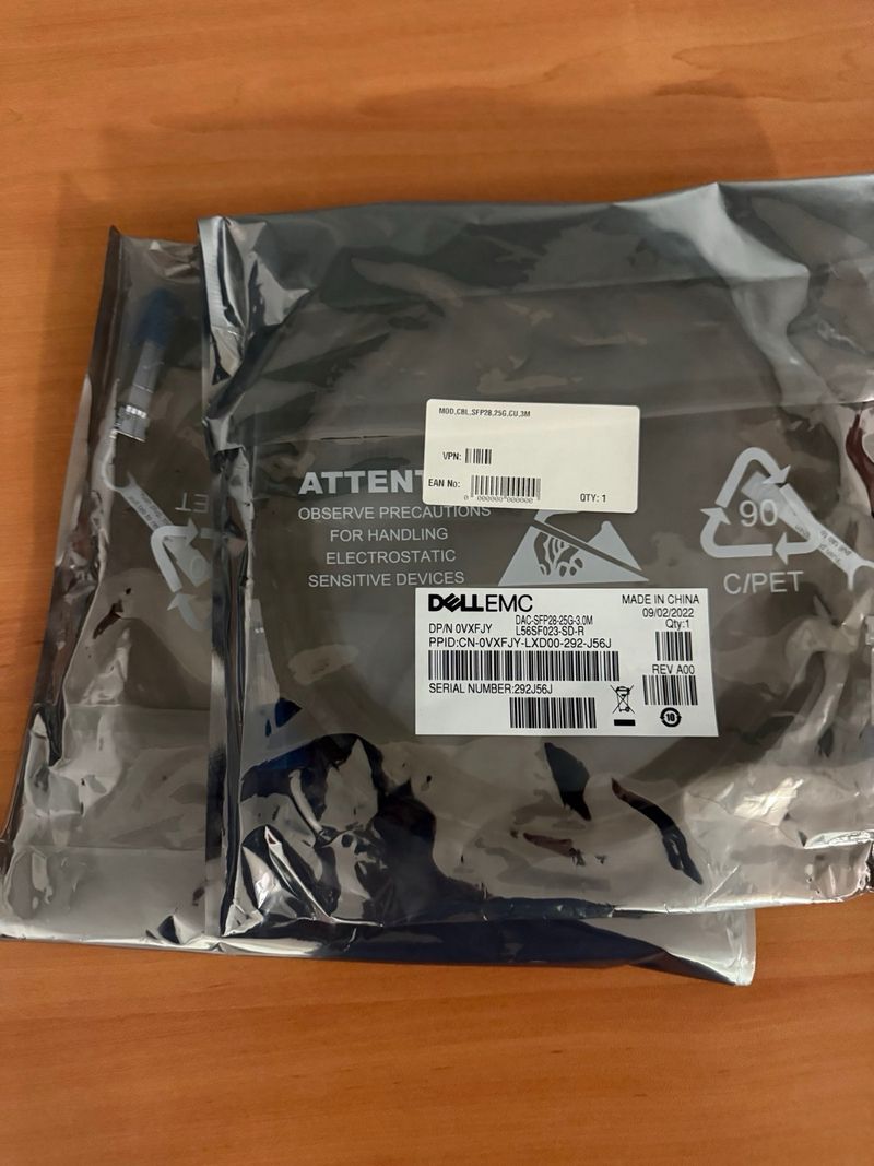 Cable Dell 3m 25Gbe SFP28 SFP+ Para DELL/HP/IBM afbeelding 2