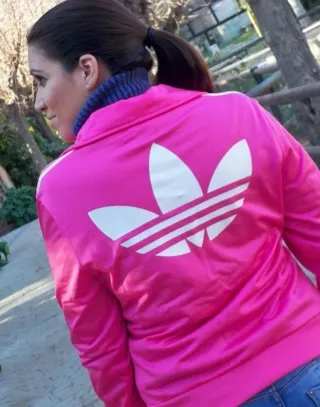 XS y S Chaqueta Adidas Firebird Trefoil Rosa