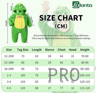 Disfraz de Dinosaurio Bebé LOLANTA talla 120