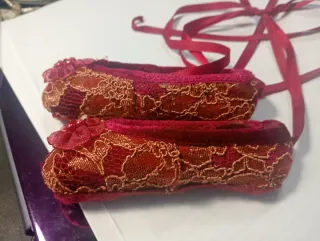 Mini sapatilhas bailarina vermelhas