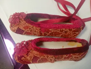 Mini sapatilhas bailarina vermelhas