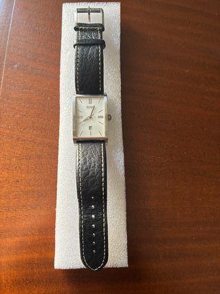 Relógio de Pulso Boss Retangular Preto/Prata