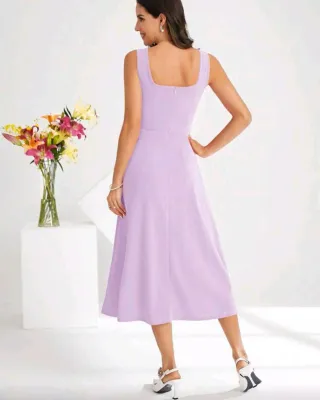 Vestido elegante color púrpura malva XL NUEVO