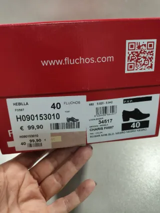 Zapatos Fluchos Piel Mujer Negros