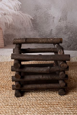 Cuenco madera sesión newborn